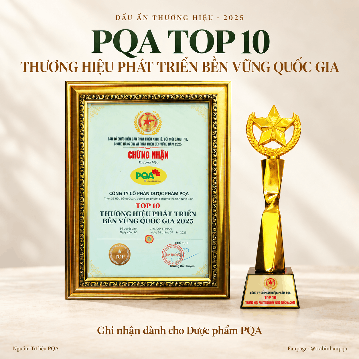 Tư liệu thương hiệu PQA năm 2025